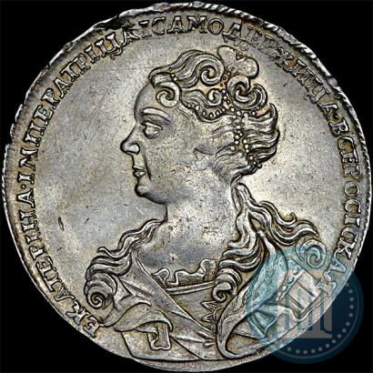 Picture 1 rouble 1726 year  "Moscow type, portrait turned to the left"