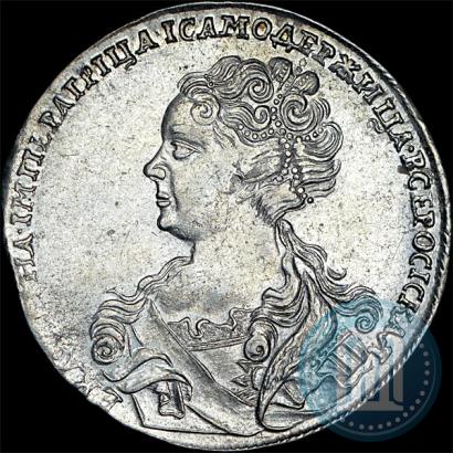 Фото 1 рубль 1726 года  "Московский тип, портрет влево"