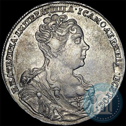 Picture 1 rouble 1726 year  "Moscow type, portrait turned to the right"
