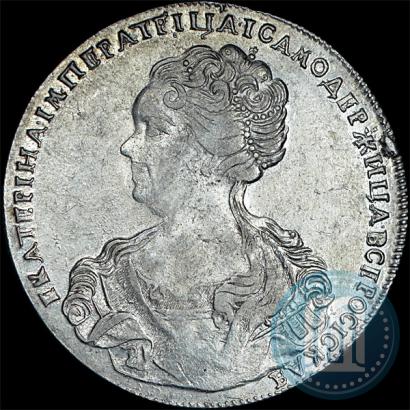 Picture 1 rouble 1726 year СПБ "Petersburg type, portrait turned to the left"