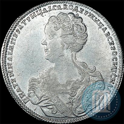Picture Poltina 1726 year СПБ "Petersburg type, portrait turned to the left"