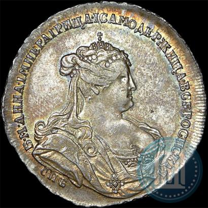 Фото Полтина 1738 года СПБ "Петербургский тип"