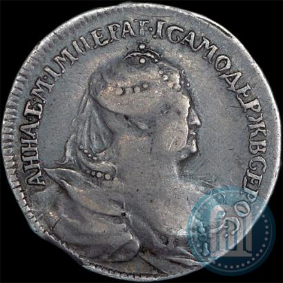 Фото Жетон 1740 года  "В память кончины Императрицы Анны"