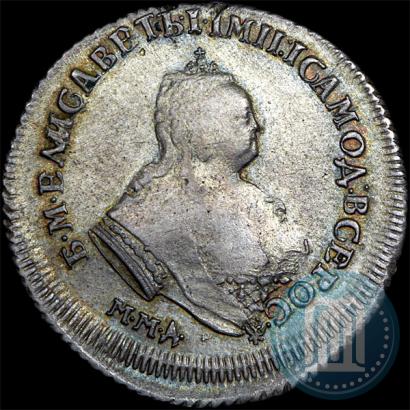 Фото Полуполтинник 1744 года ММД 