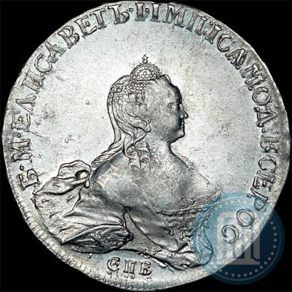 Picture 1 rouble 1754 year СПБ-IМ "Portrait by Benjamin Scott"