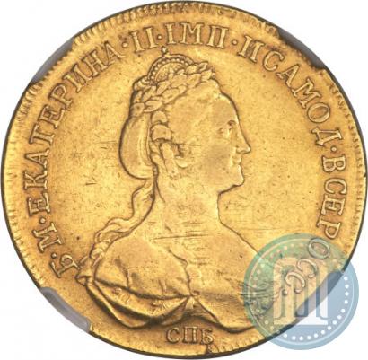 Picture 10 roubles 1780 year СПБ 