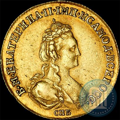 Picture 5 roubles 1782 year СПБ 