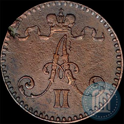 Фото 1 пенни 1864 года  