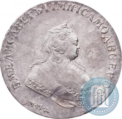 Picture 1 rouble 1743 year ММД 