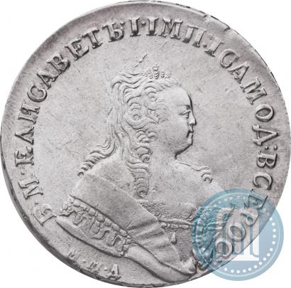 Picture 1 rouble 1749 year ММД 
