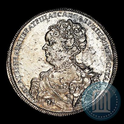 Picture 1 rouble 1725 year СПБ "Petersburg type, portrait turned to the left"
