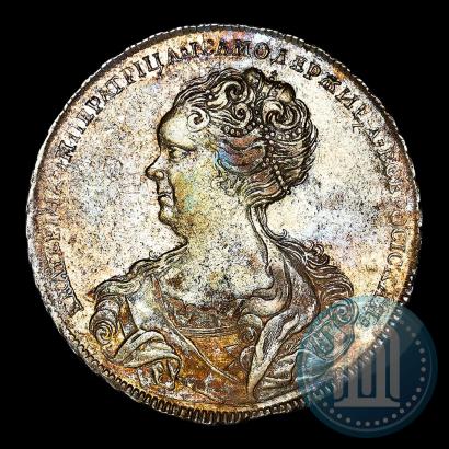 Picture 1 rouble 1725 year  "Petersburg type, portrait turned to the left"