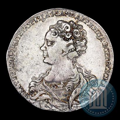 Picture 1 rouble 1725 year  "Moscow type, portrait turned to the left"