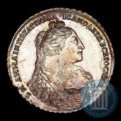 Фото 1 рубль 1734 года  "Тип 1735 года"