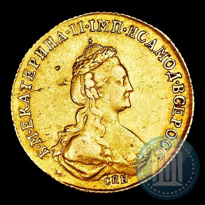 Фото 5 рублей 1780 года СПБ 