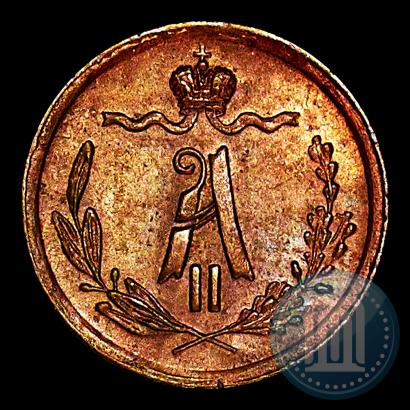 Picture 1/4 kopeck 1869 year ЕМ 