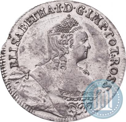 Picture 24 kopecks 1757 year  "For Livonia"