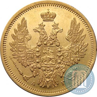 Фото 5 рублей 1852 года СПБ-АГ 
