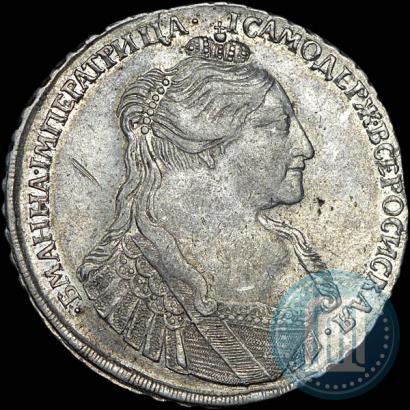 Фото 1 рубль 1734 года  "Тип 1735 года"