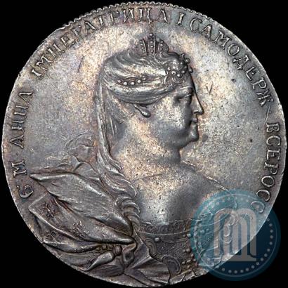 Picture 1 rouble 1736 year  "Portrait by Gedlinger"