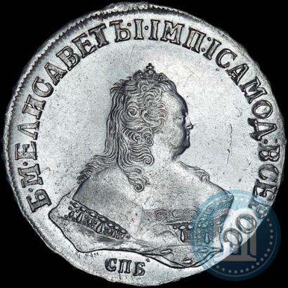 Фото 1 рубль 1749 года СПБ 