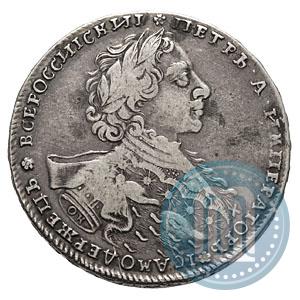 Фото 1 рубль 1723 года OK "Портрет в горностаевой мантии"
