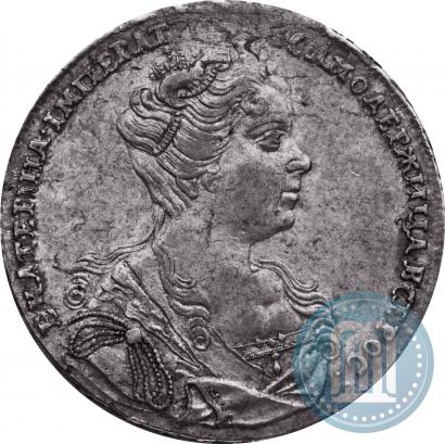 Picture 1 rouble 1726 year  "Moscow type, portrait turned to the right"