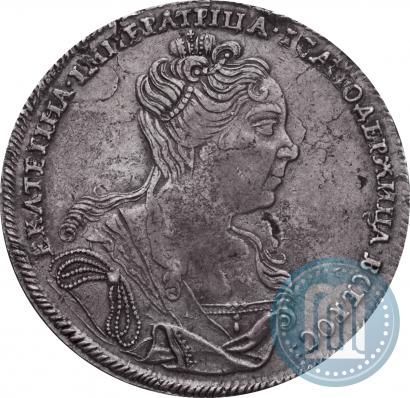 Фото 1 рубль 1726 года  "Московский тип, портрет вправо"