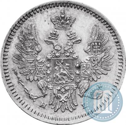 Фото 5 копеек 1853 года СПБ-HI 