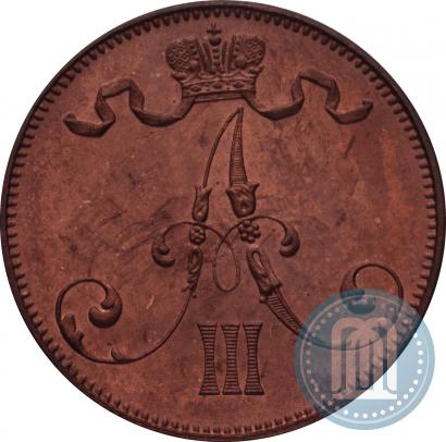 Picture 5 pennia 1892 year  