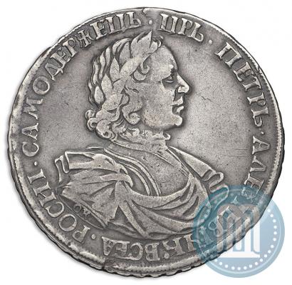 Фото 1 рубль 1719 года OK "Портрет в латах"