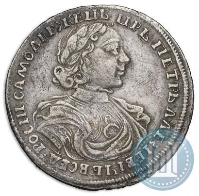 Фото Полтина 1719 года L "Портрет в латах"