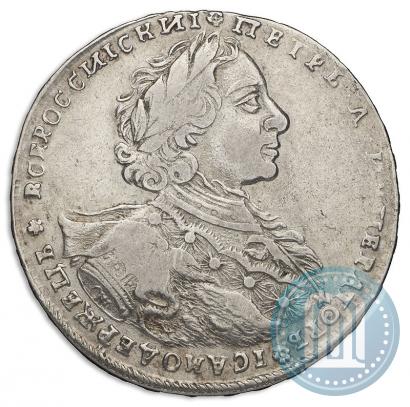 Фото 1 рубль 1723 года OK "Портрет в горностаевой мантии"