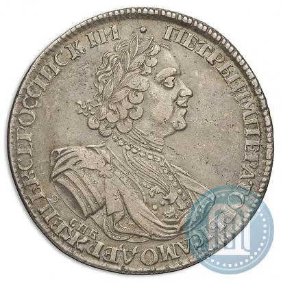 Фото 1 рубль 1725 года СПБ "Солнечный в латах"