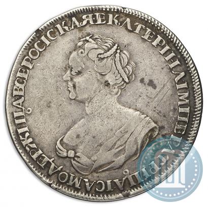 Фото 1 рубль 1725 года  "Траурный"