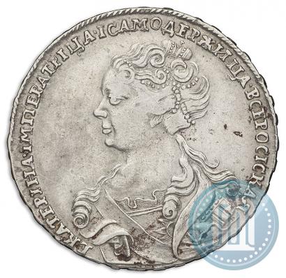 Picture 1 rouble 1726 year  "Moscow type, portrait turned to the left"