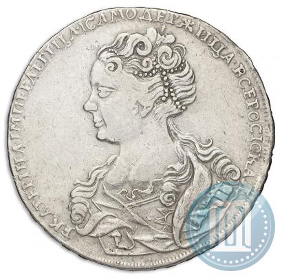 Picture 1 rouble 1726 year  "Moscow type, portrait turned to the left"