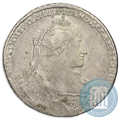 Фото 1 рубль 1734 года  "Тип 1735 года"