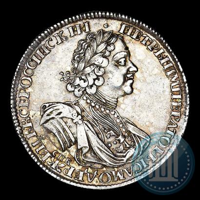 Фото 1 рубль 1724 года СПБ "Солнечный, в латах"