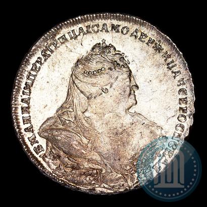 Picture 1 rouble 1738 year  "Moscow type"