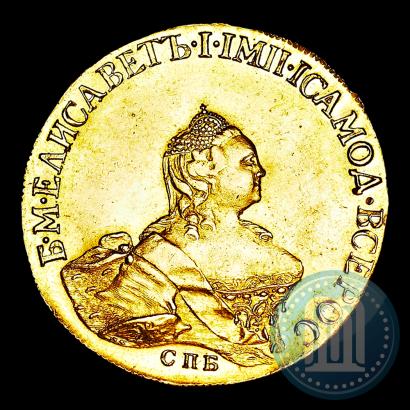 Picture 10 roubles 1757 year СПБ "Portrait by B. Scott"