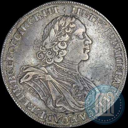 Фото 1 рубль 1725 года СПБ "Солнечный в латах"