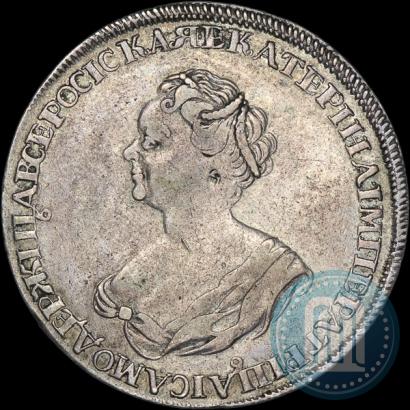 Фото 1 рубль 1725 года  "Траурный"