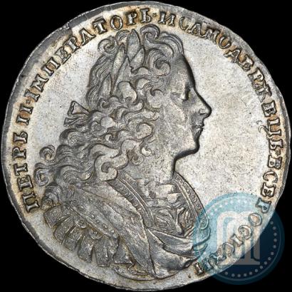 Фото 1 рубль 1729 года  "Тип 1727"