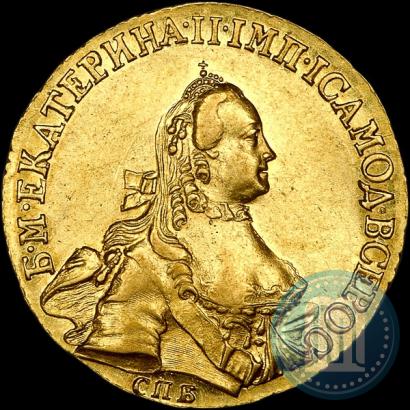 Фото 5 рублей 1762 года СПБ 