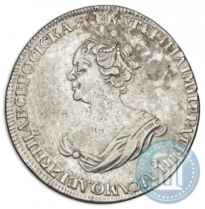 Picture 1 rouble 1725 year  "Mourning rouble"