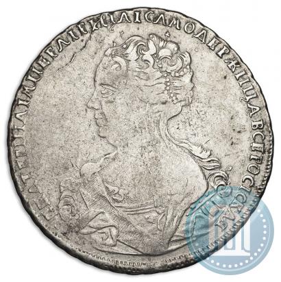 Picture 1 rouble 1725 year СПБ-СПБ "Petersburg type, portrait turned to the left"