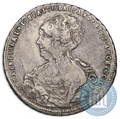 Picture 1 rouble 1725 year СПБ "Petersburg type, portrait turned to the left"