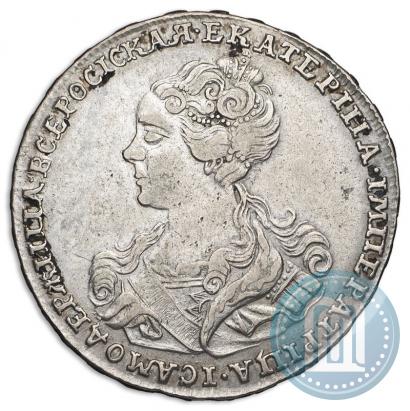 Фото Полтина 1726 года  "Московский тип, портрет влево"