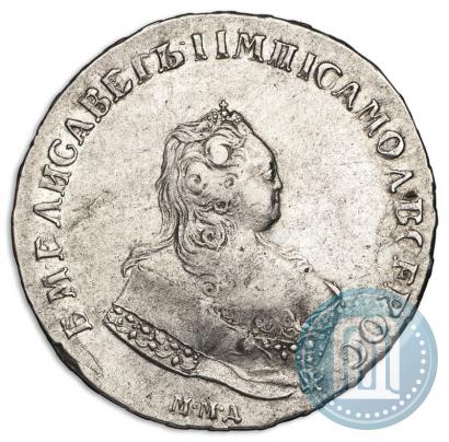 Фото 1 рубль 1743 года ММД 